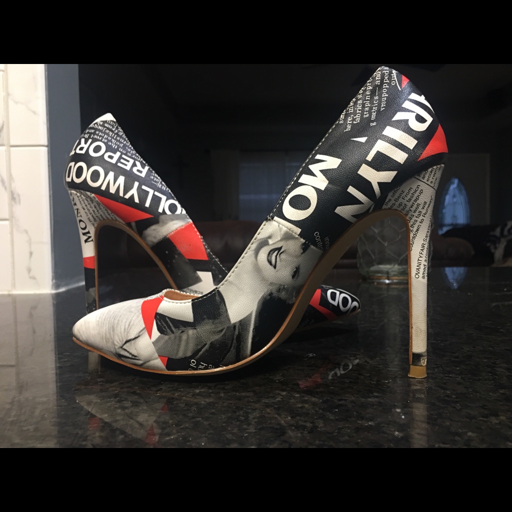 Gorgeous And Unique Pair Marilyn Monroe Heels 7